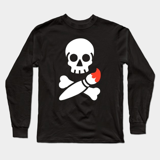 A Brush With Death Long Sleeve T-Shirt by obinsun